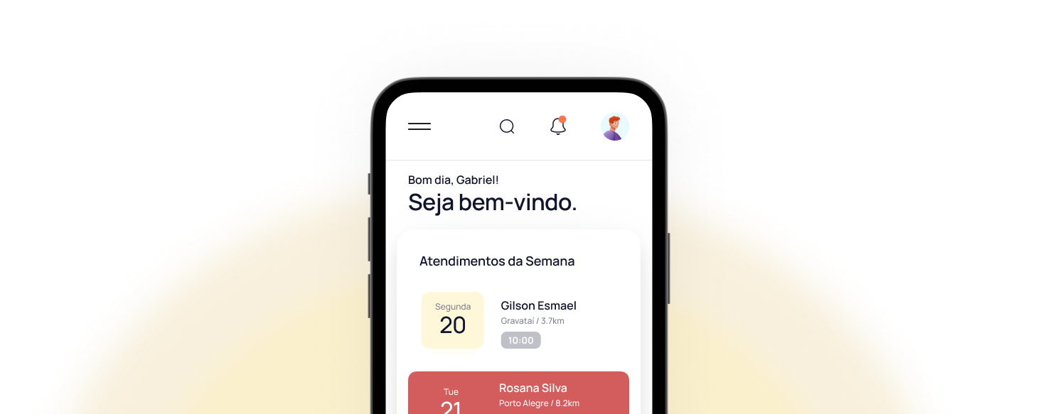 Cuidda App - Tela de boas-vindas